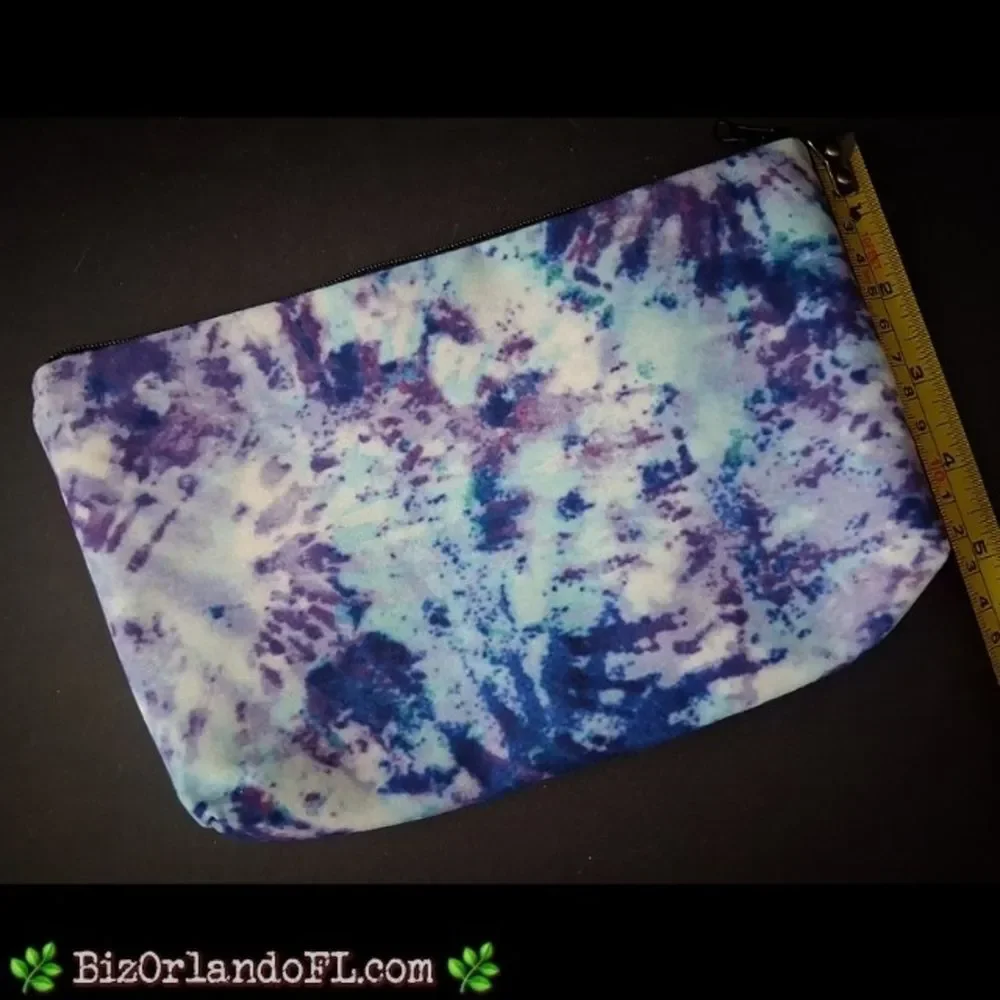 BOUTIQUE: Womens Makeup Bag Tie Dye Pattern Top Zip Beauty Accessory Storage NEW